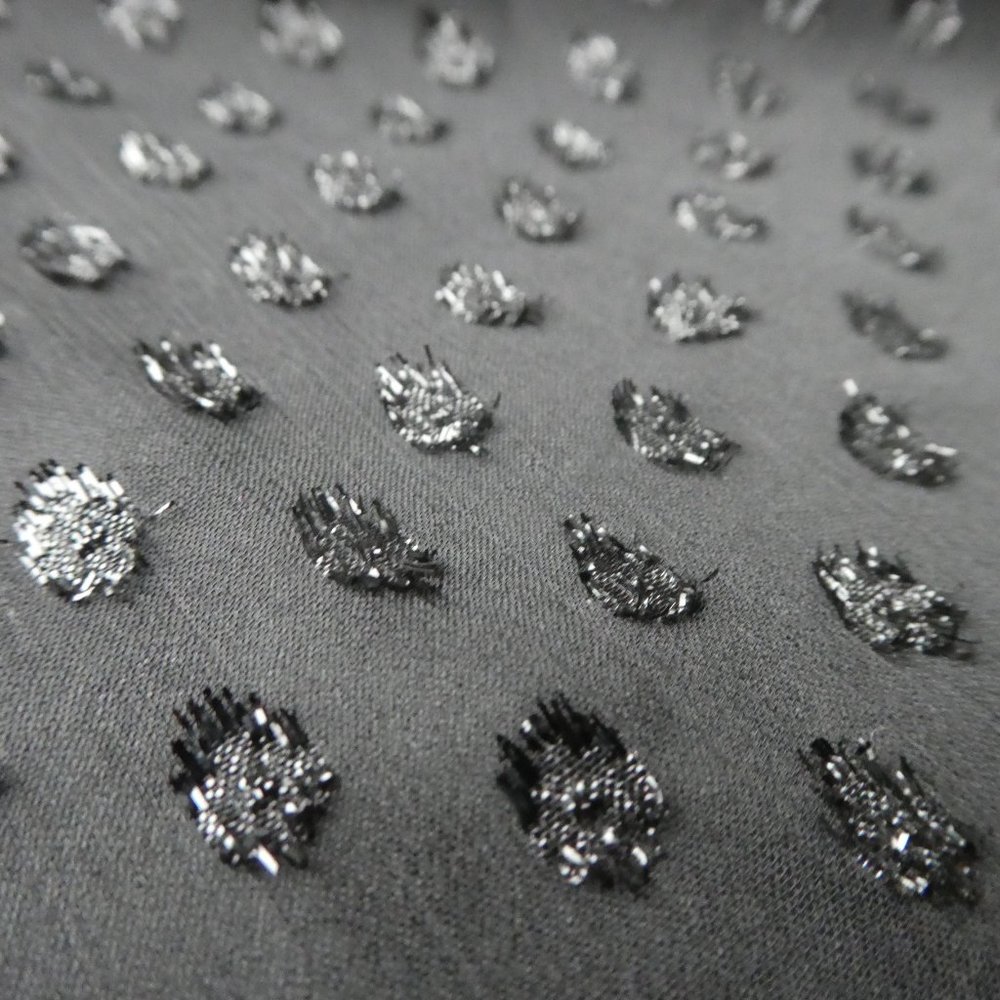 Vintage Lilly of California Sleeveless Blouse Black Sheer Cowl Neck Sparkley L - Picture 6 of 9